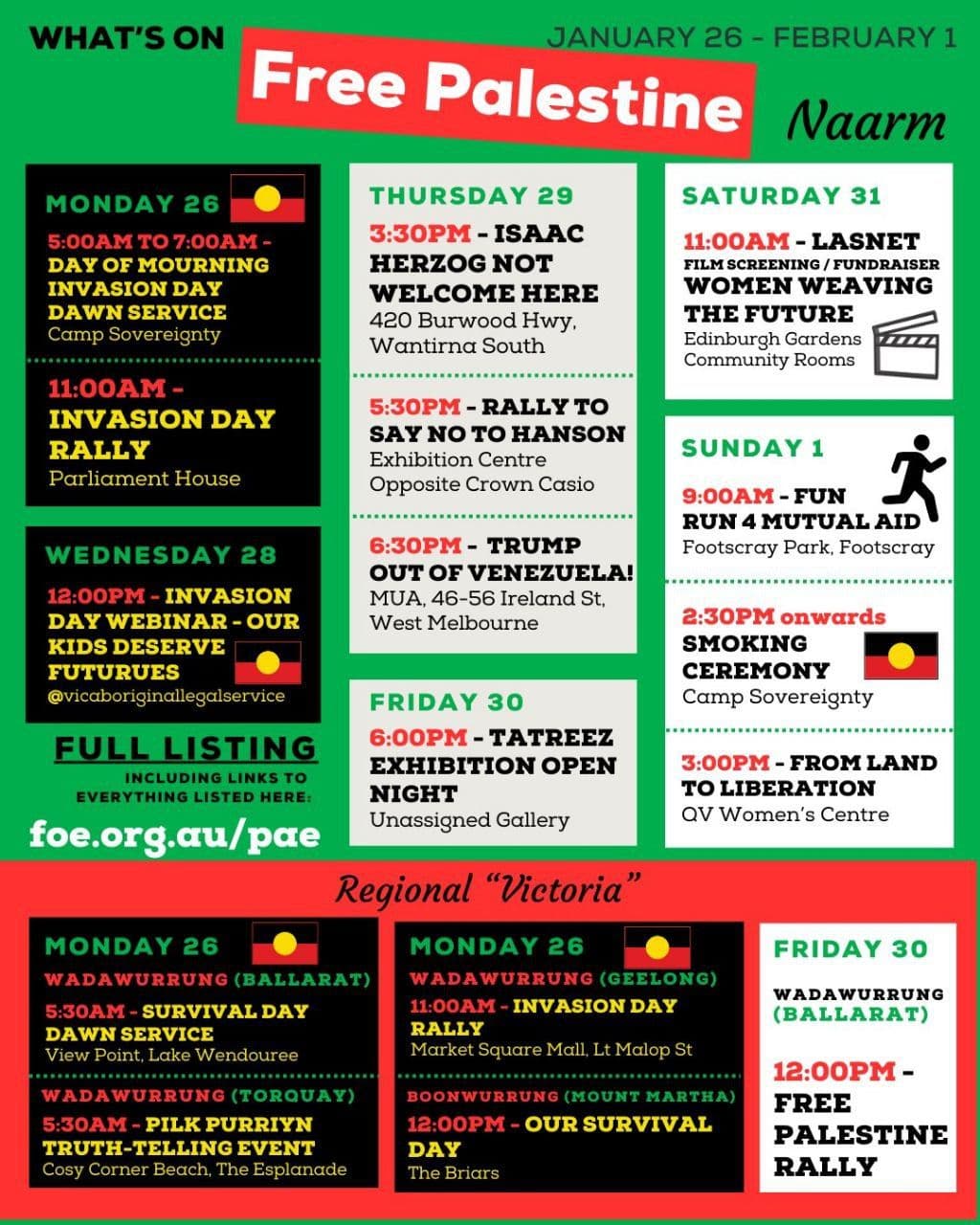 WHAT’S ON: FREE PALESTINE / Ballarat