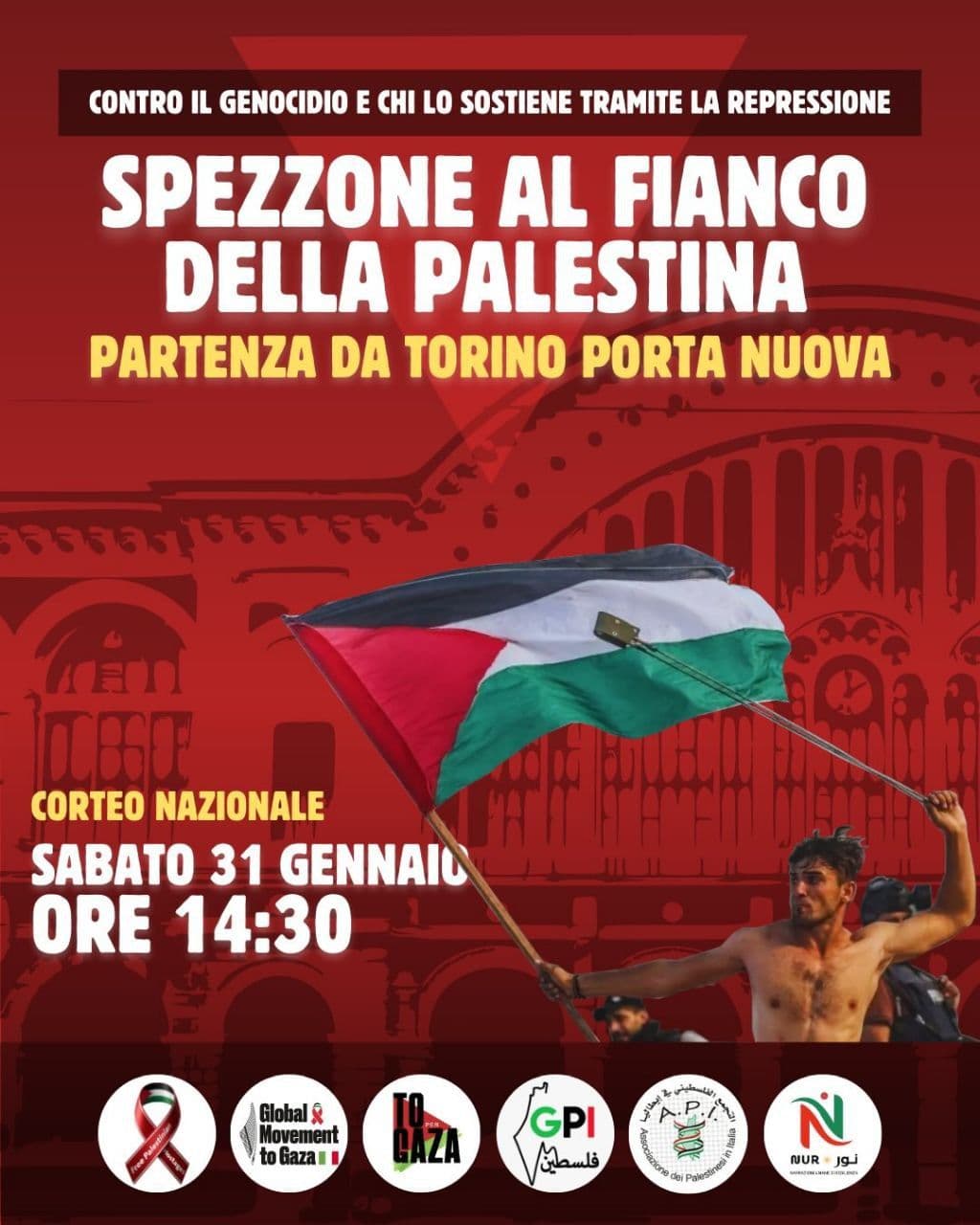 SPEZZONE AL FIANCO DELLA PALESTINA