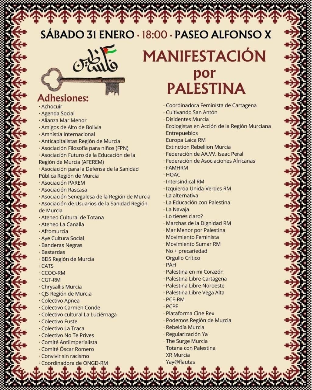 MANIFESTACIÓN por PALESTINA
