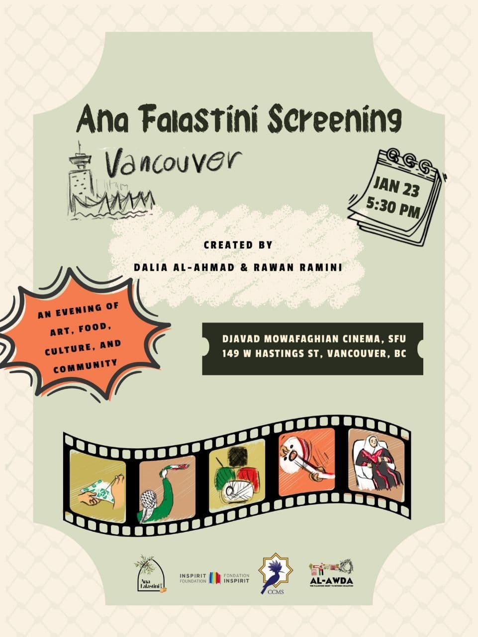 Ana Falastini Screening Vancouver