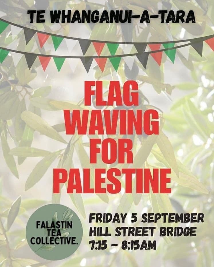 FLAG WAVING FOR PALESTINE