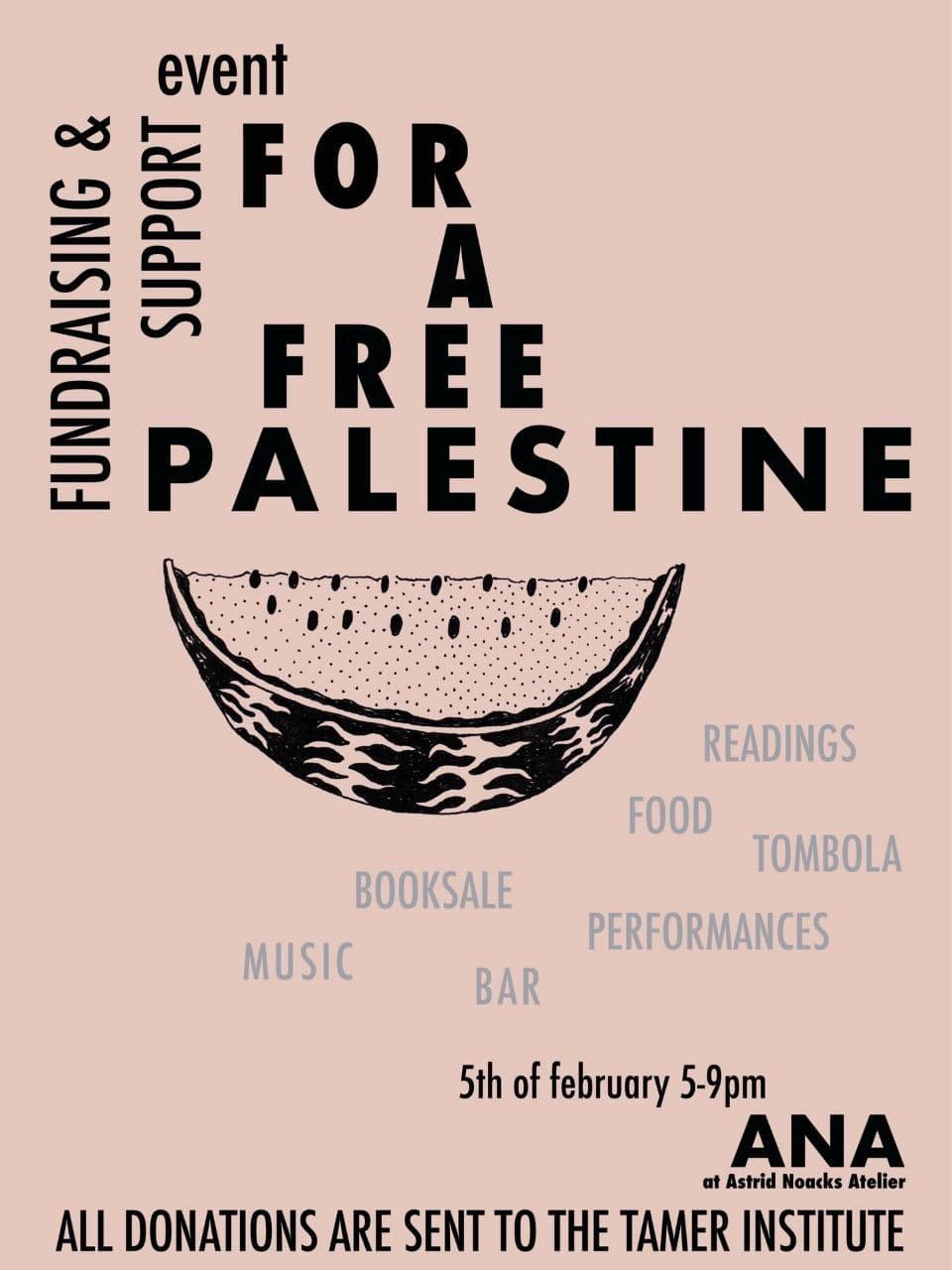 STØTTEEVENT FOR ET FRIT PALÆSTINA