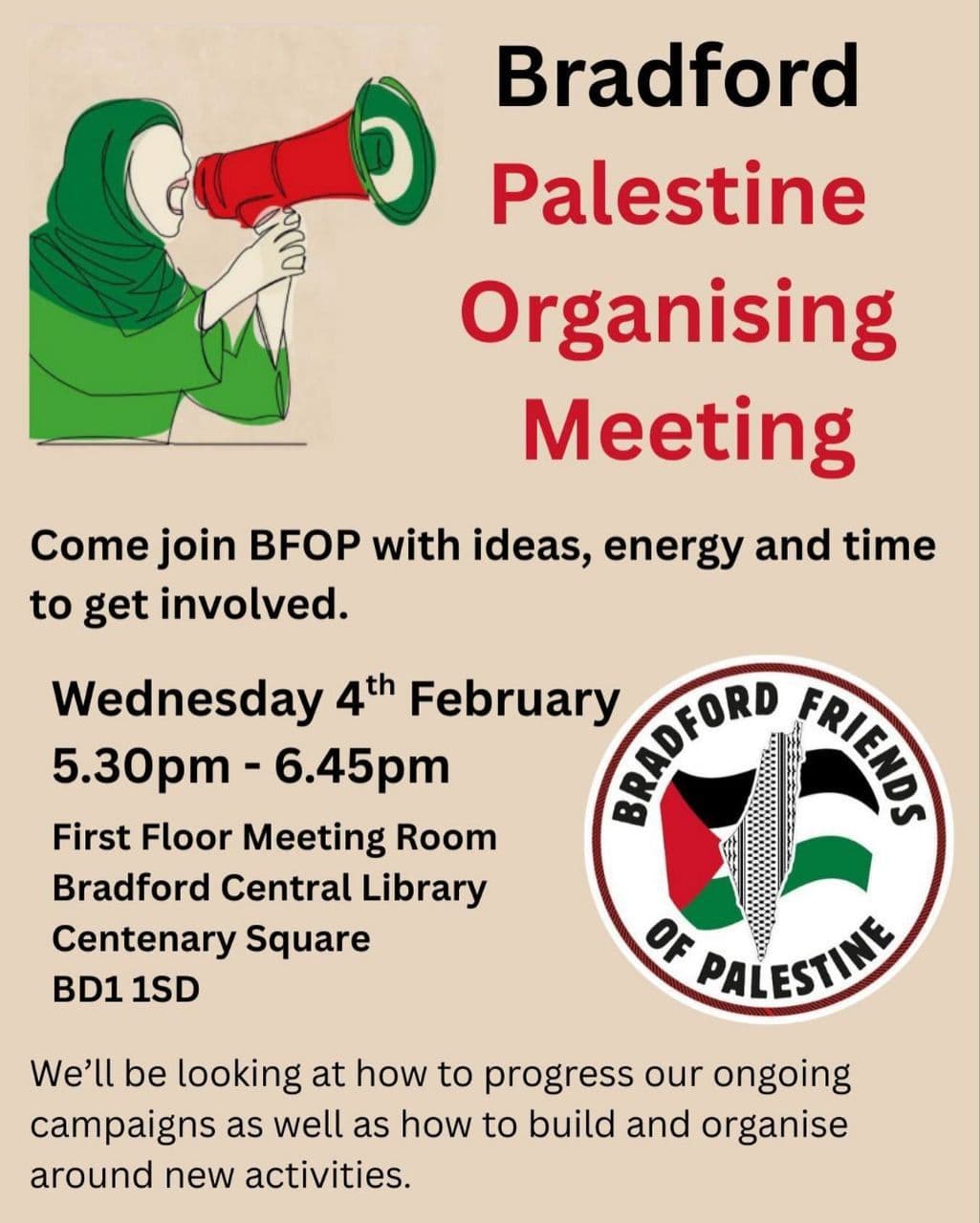 Palestine Organising Meeting
