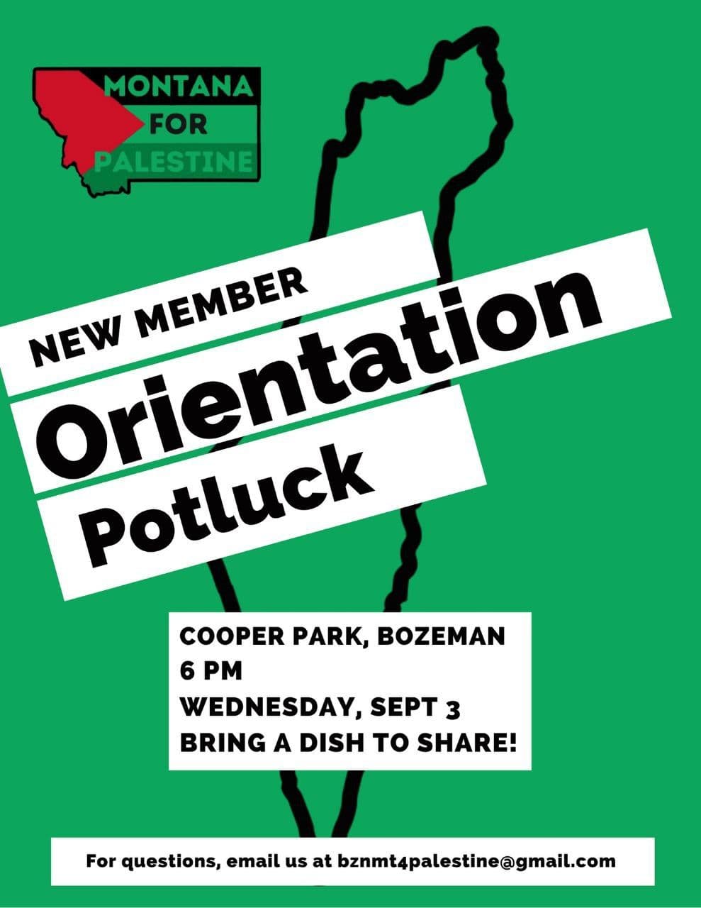 NEW MEMBER Orientation Potluck