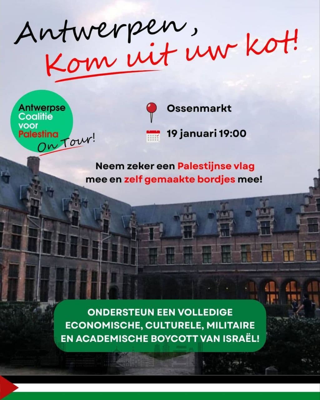 Antwerpen schande! Breek de banden. 