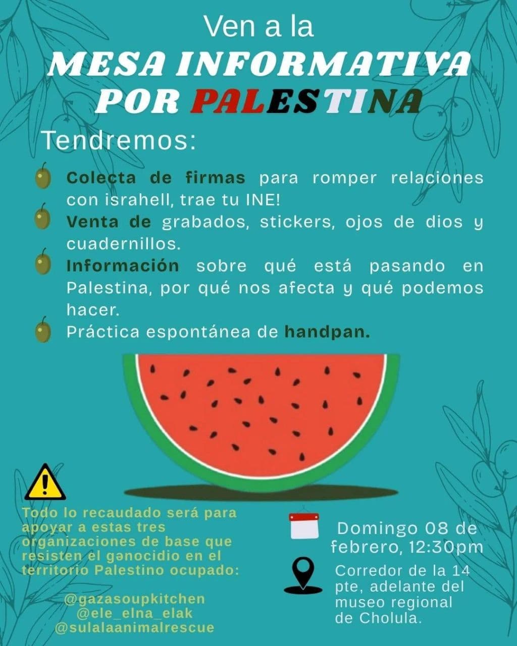 MESA INFORMATIVA POR PALESTINA