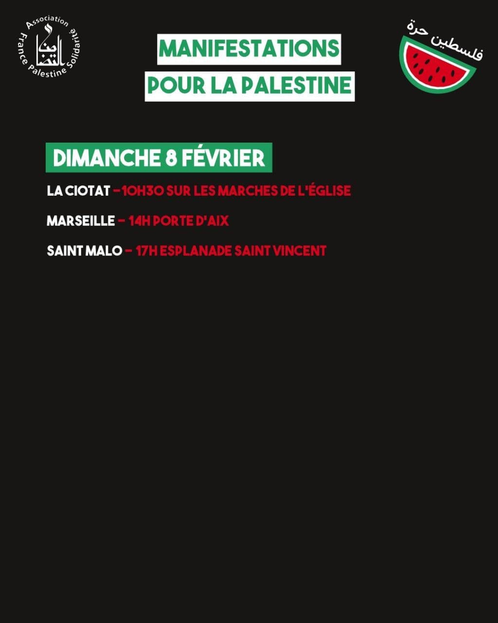 MANIFESTATIONS POUR LA PALESTINE / Saint-Malo