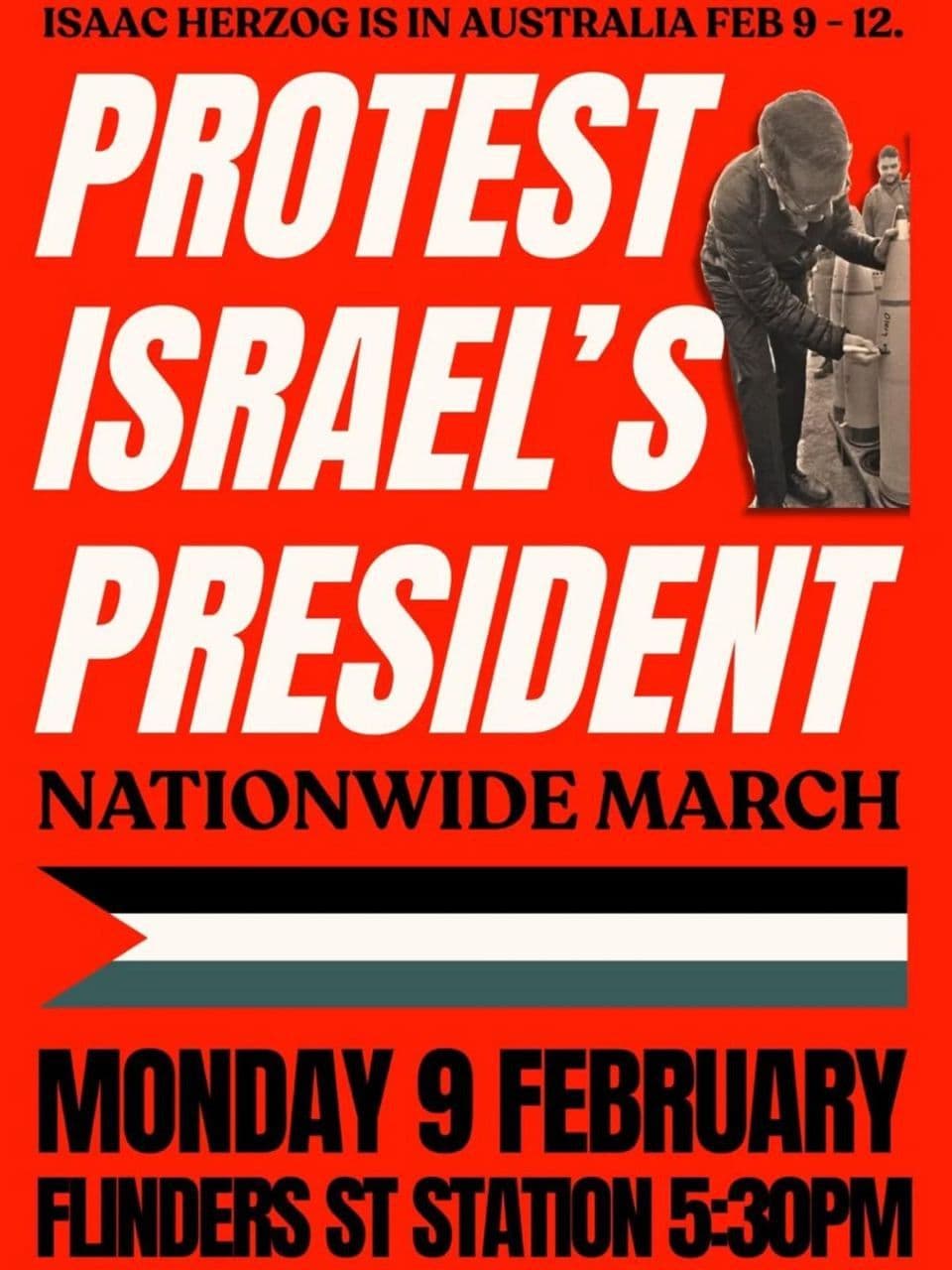 PROTEST ISRAEL'S PRESIDENT / Melbourne 
