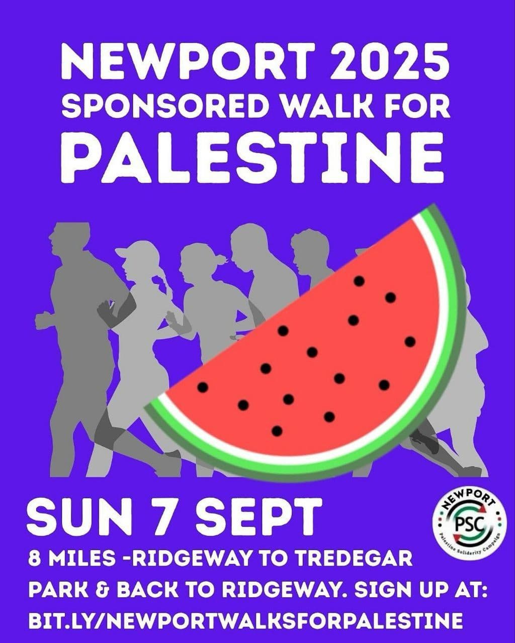 NEWPORT 2025 SPONSORED WALK FOR PALESTINE