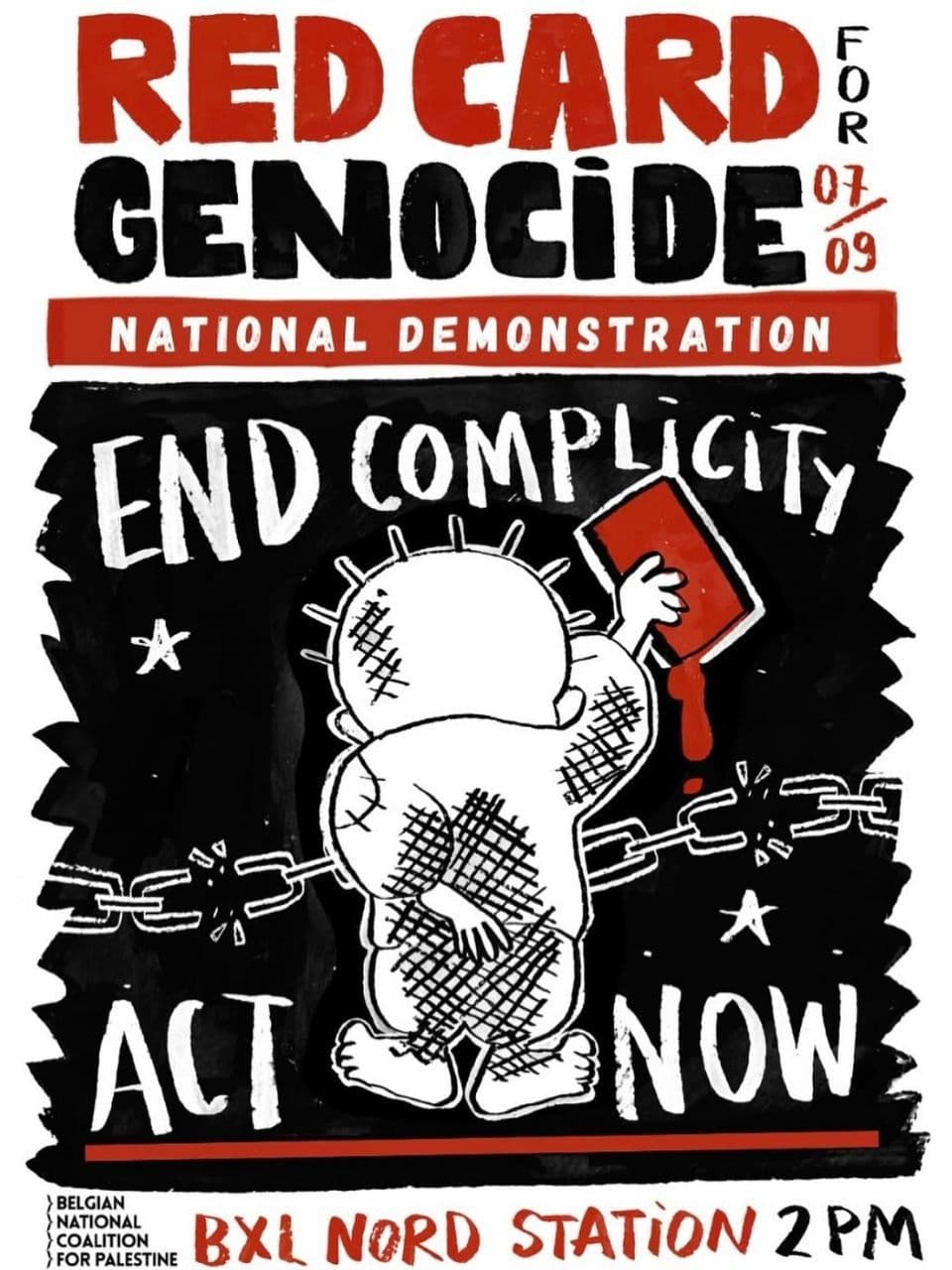 RED CARD FOR GENOCIDE
