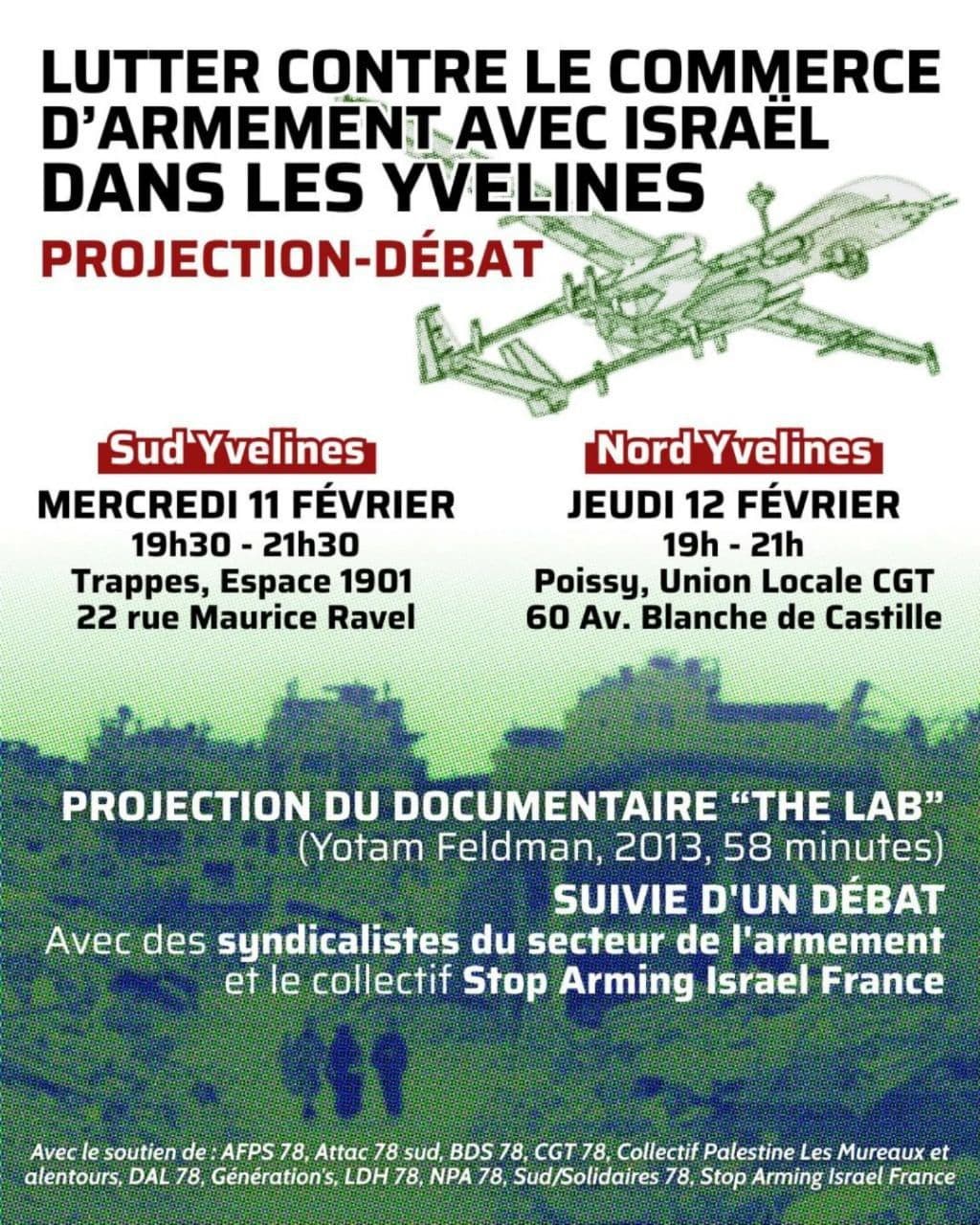 LUTTER CONTRE LE COMMERCE D'ARMEMENT AVEC ISRAEL DANS LES YVELINES / Poissy