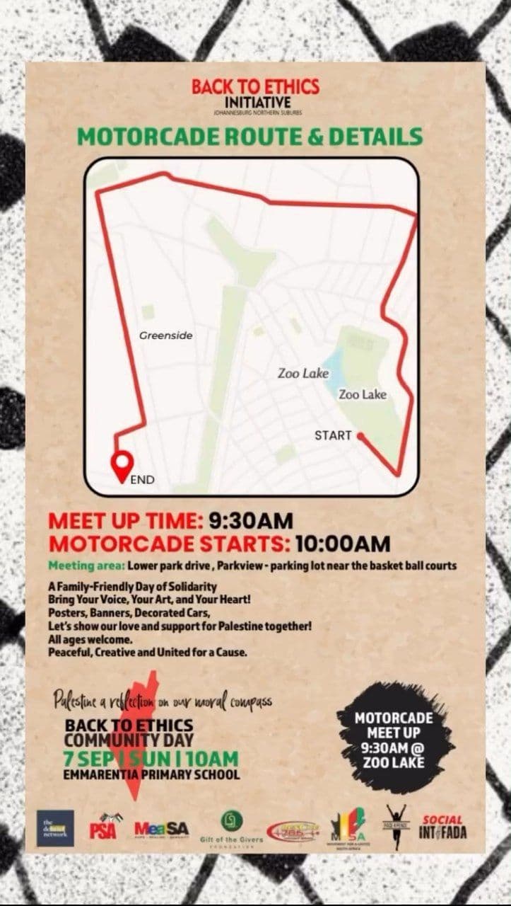 MOTORCADE ROUTE & DETAILS