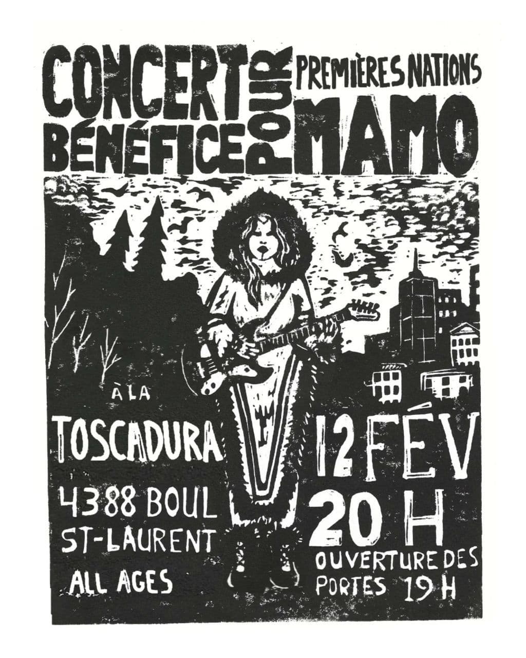 concert-bénéfice pour MAMO Premières Nations 