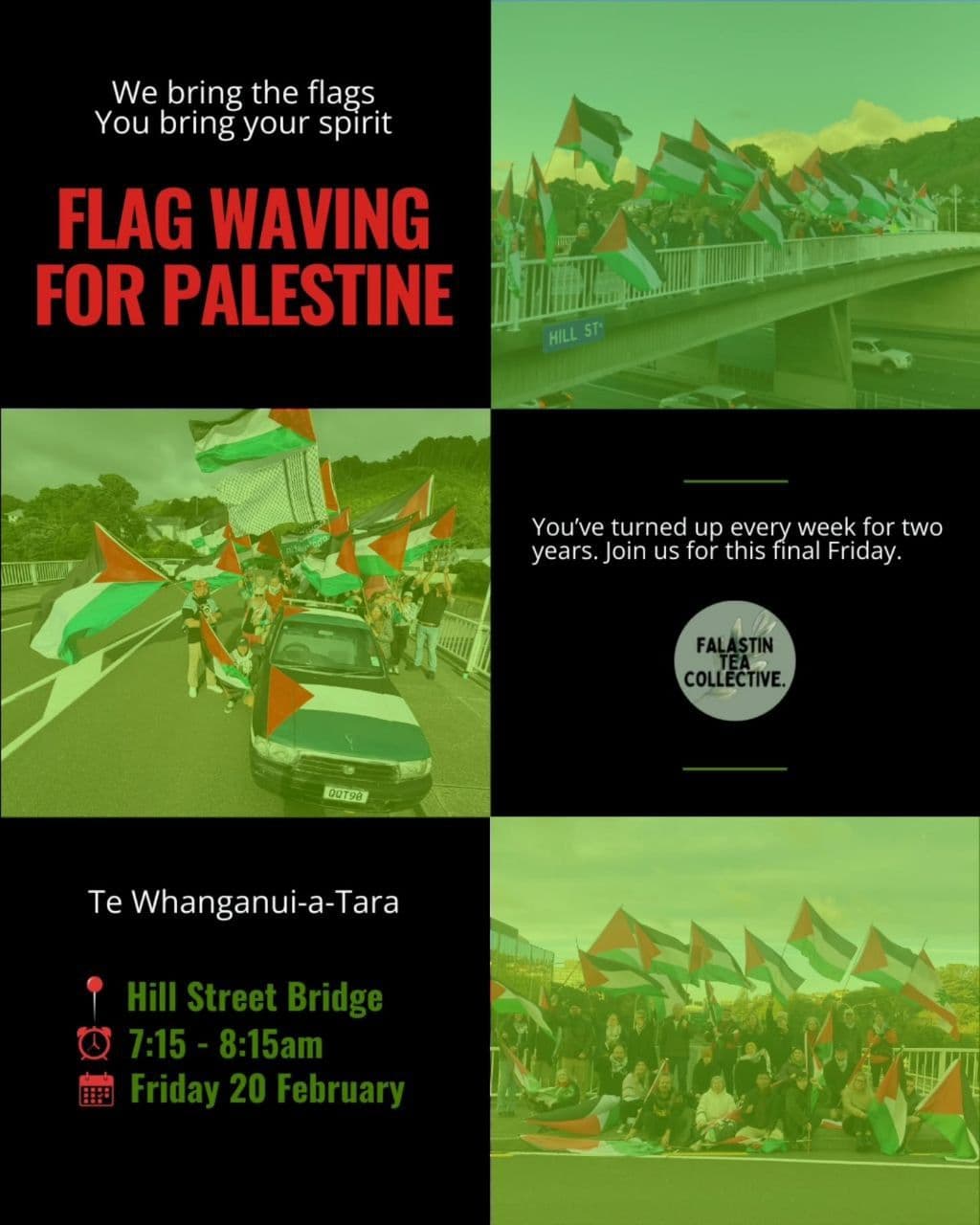 FLAG WAVING FOR PALESTINE