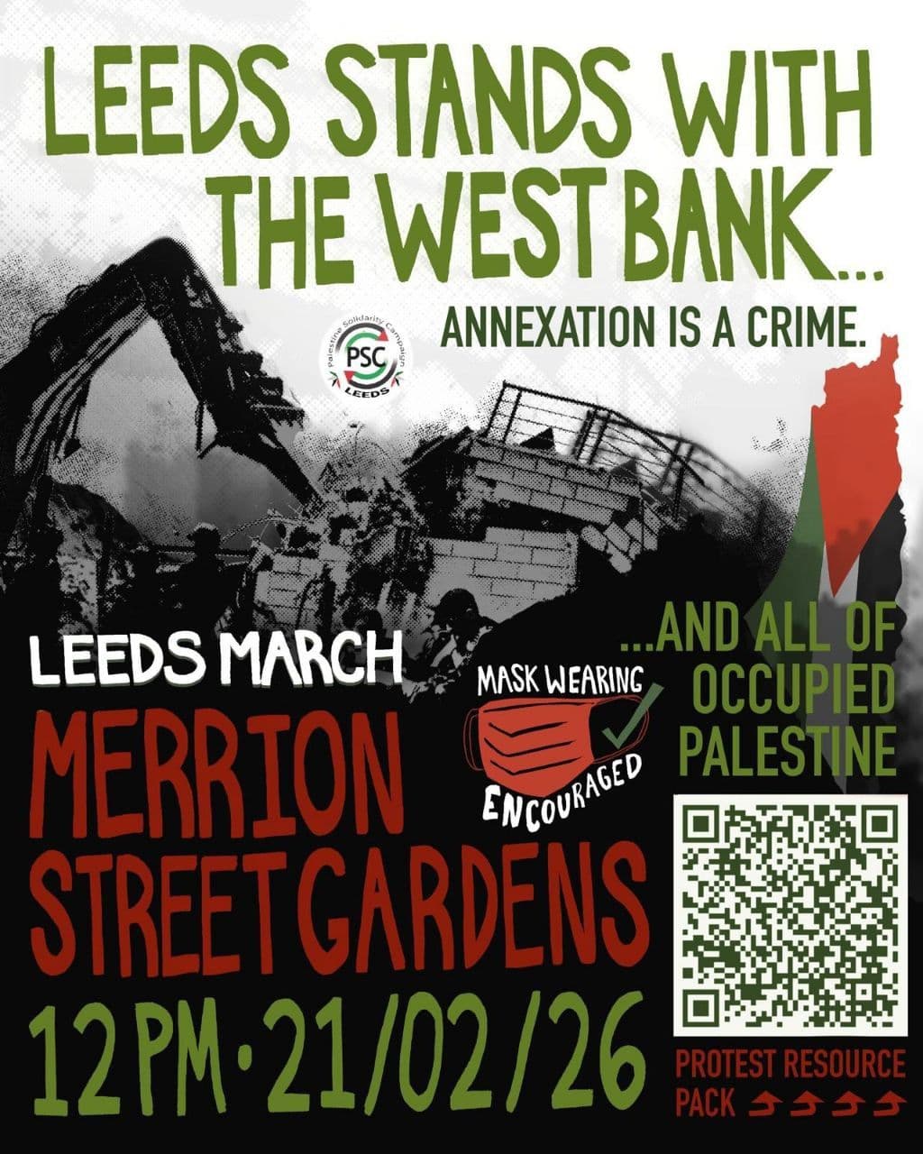 LEEDS STANDS WITH THE WEST BANK.