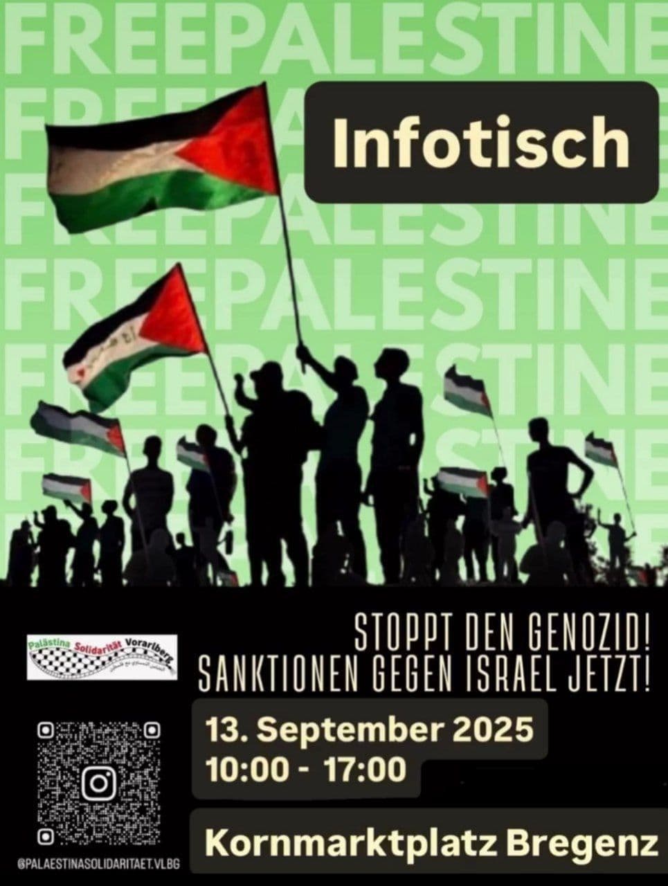 STOPPT DEN GENOZID! SANKTIONEN GEGEN ISRAFI JETZT!