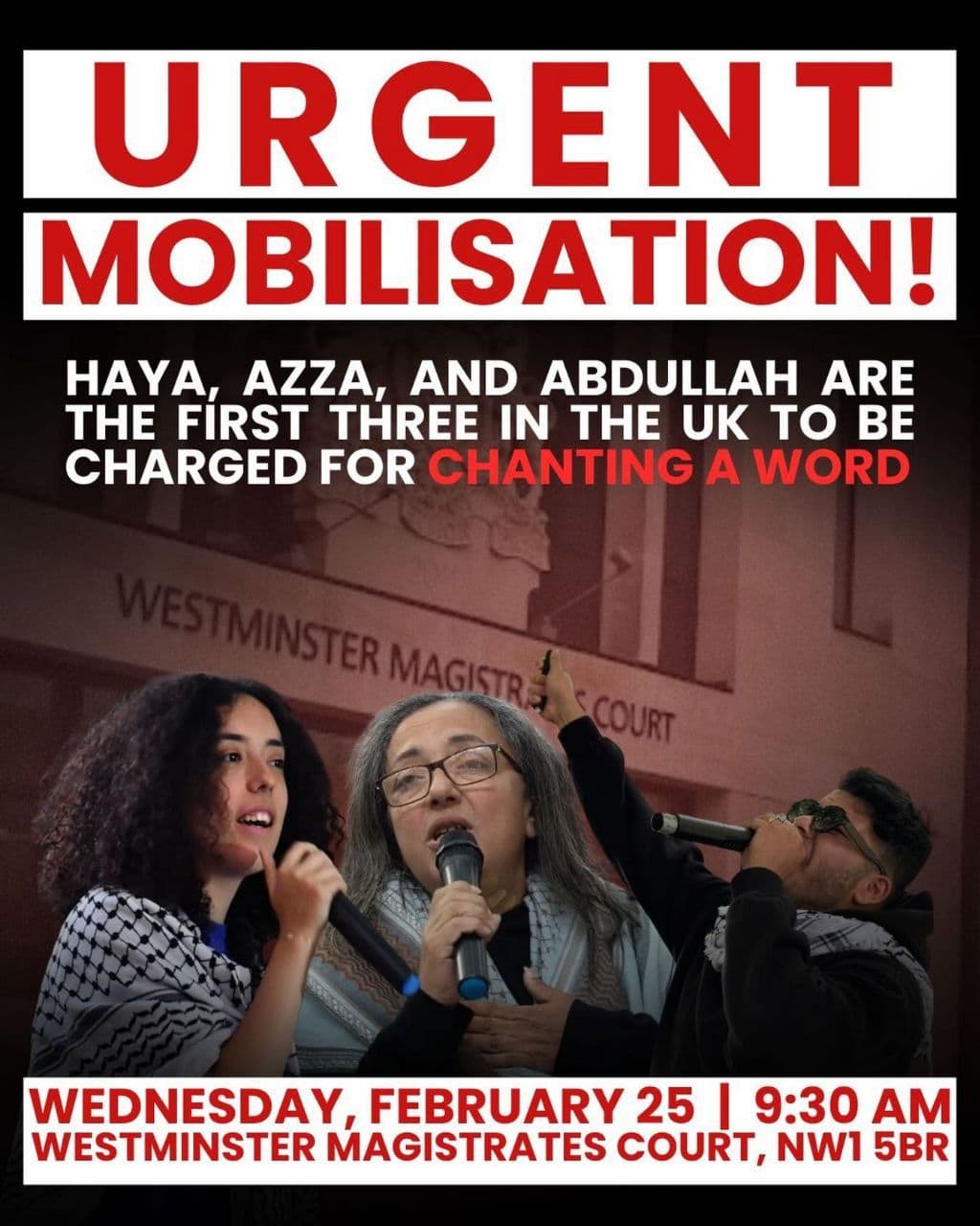 URGENT MOBILISATION!