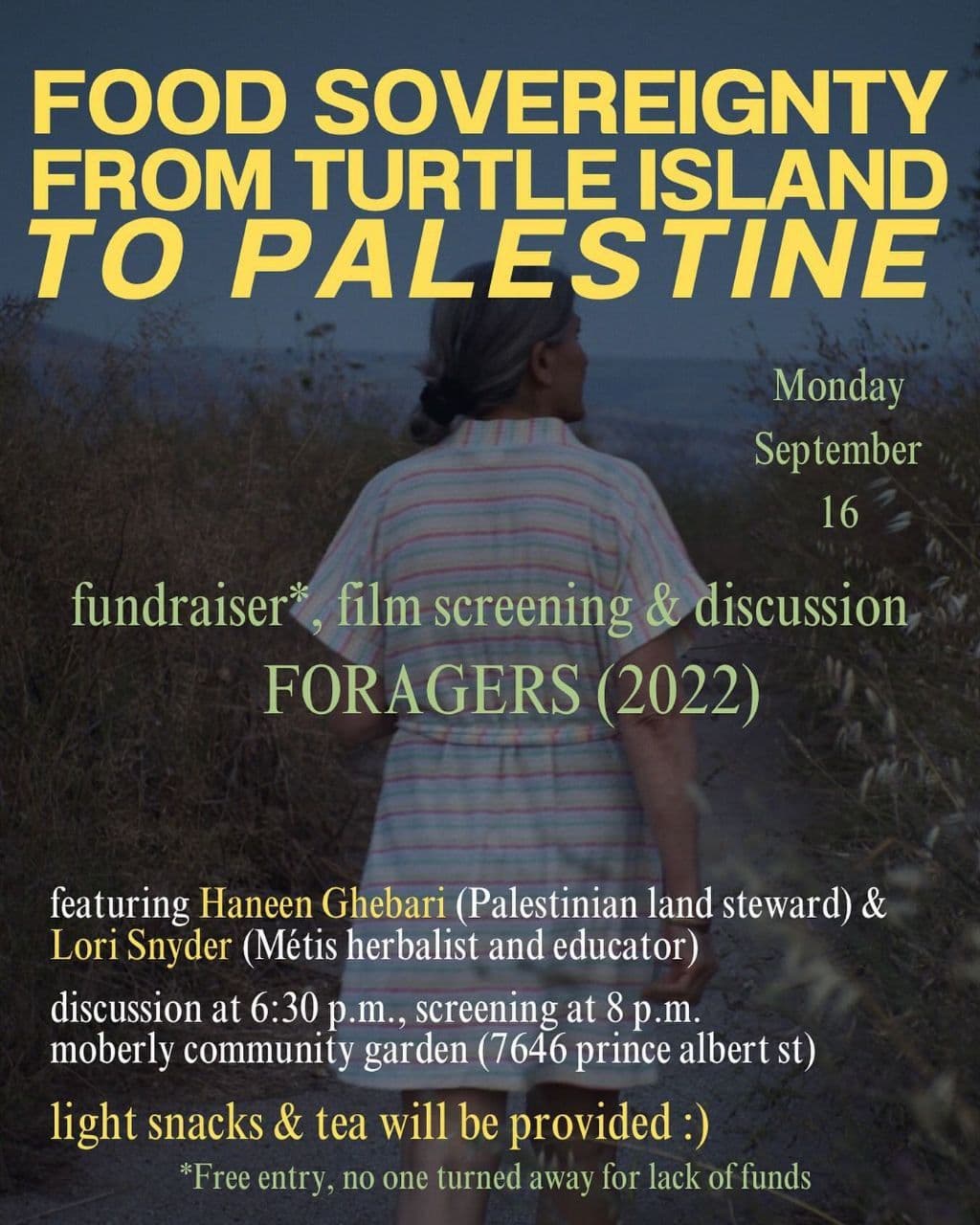 FOOD SOVEREIGNTY FROM TURTLE ISLAND TO PALESTINE