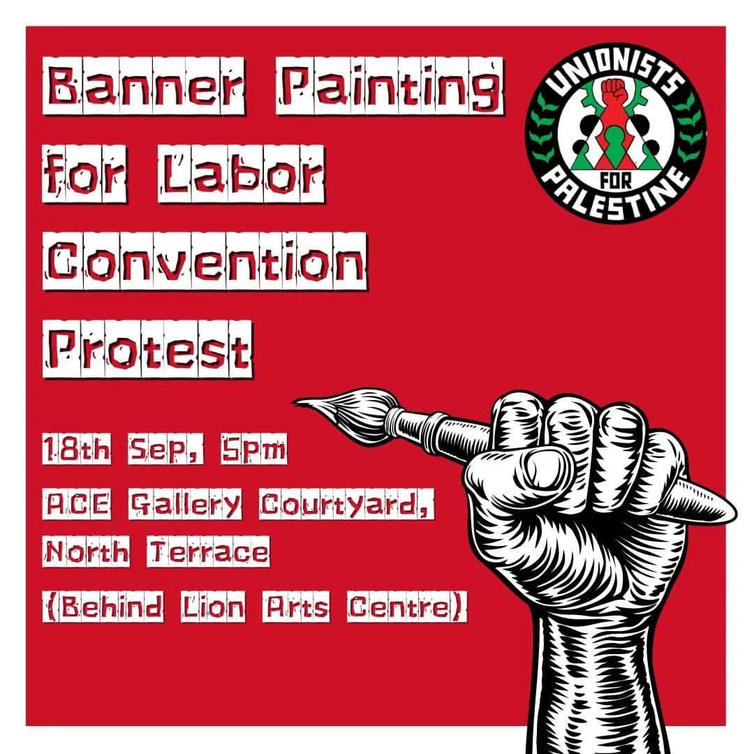 Banner Painting for Labor Convention Protest