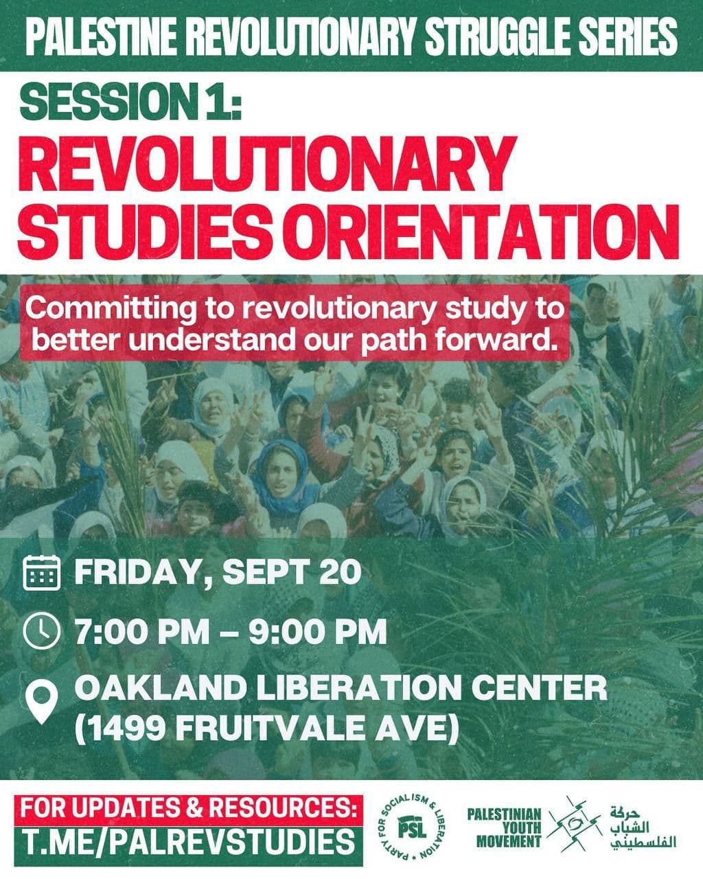 REVOLUTIONARY STUDIES ORIENTATION