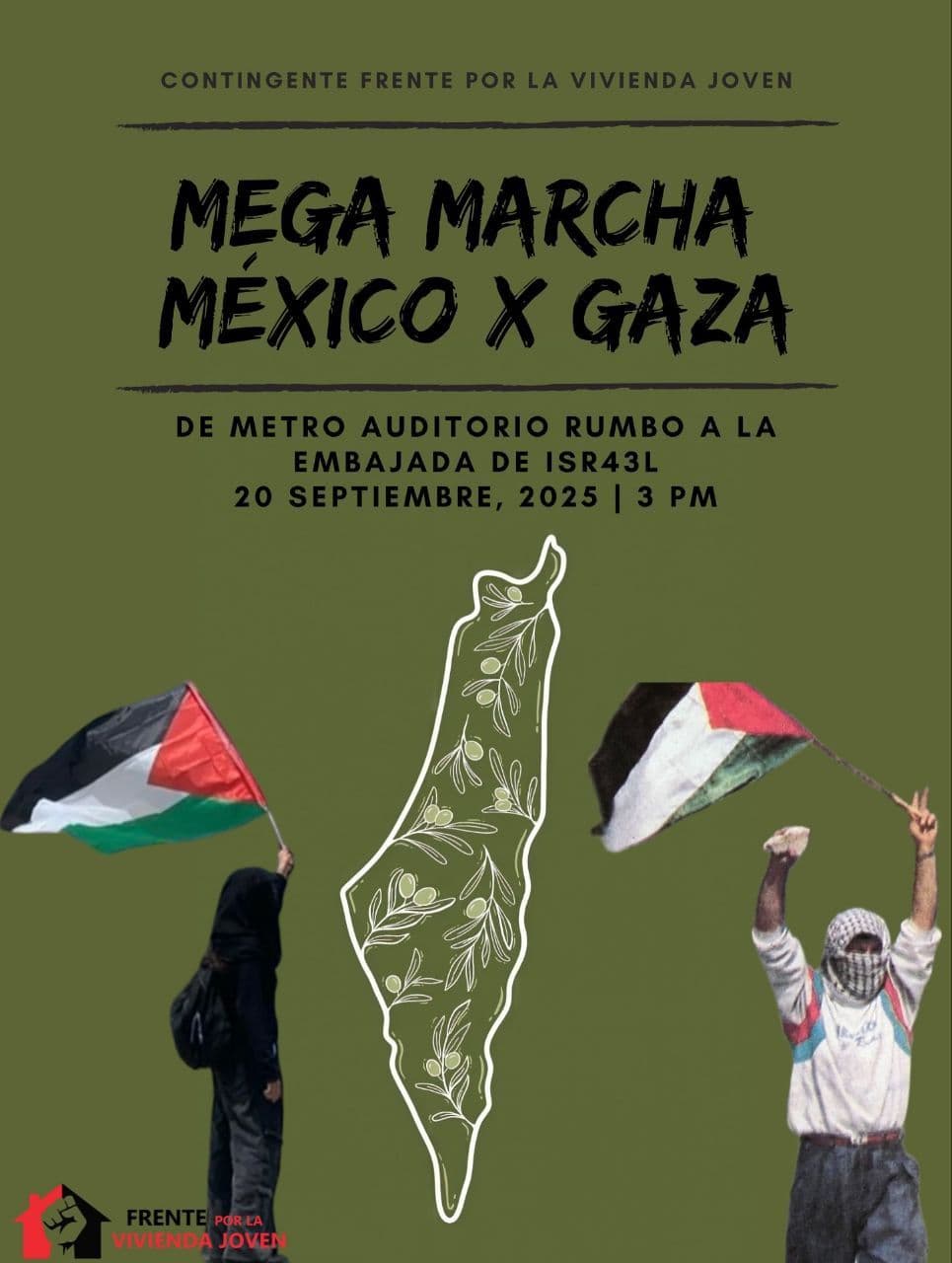 MEGA MARCHA MEXICO X GAZA