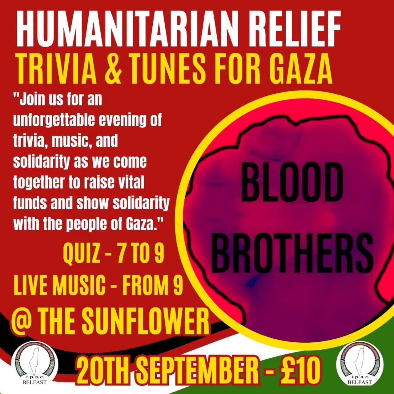HUMANITARIAN RELIEF TRIVIA & TUNES FOR GAZA
