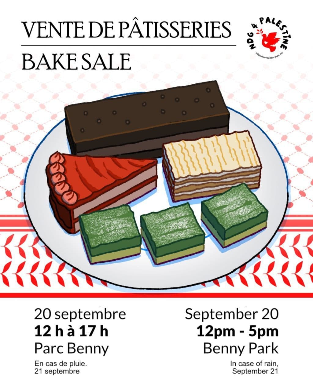 VENTE DE PÂTISSERIES BAKE SALE