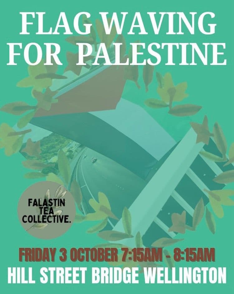 FLAG WAVING FOR PALESTINE