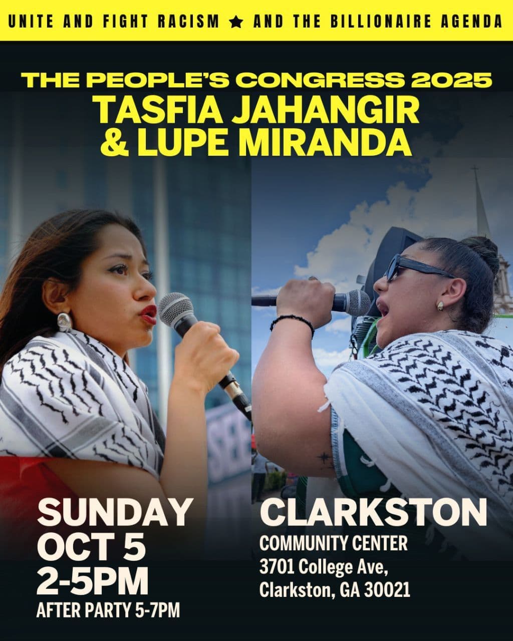 THE PEOPLE'S CONGRESS 2025 TASFIA JAHANGIR & LUPE MIRANDA