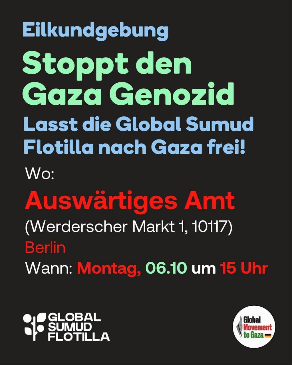 Stoppt den Gaza Genozid
