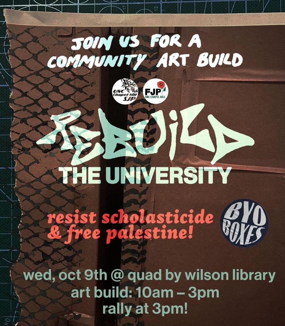 JOIN US FOR A COMMUNITY ART BUILD