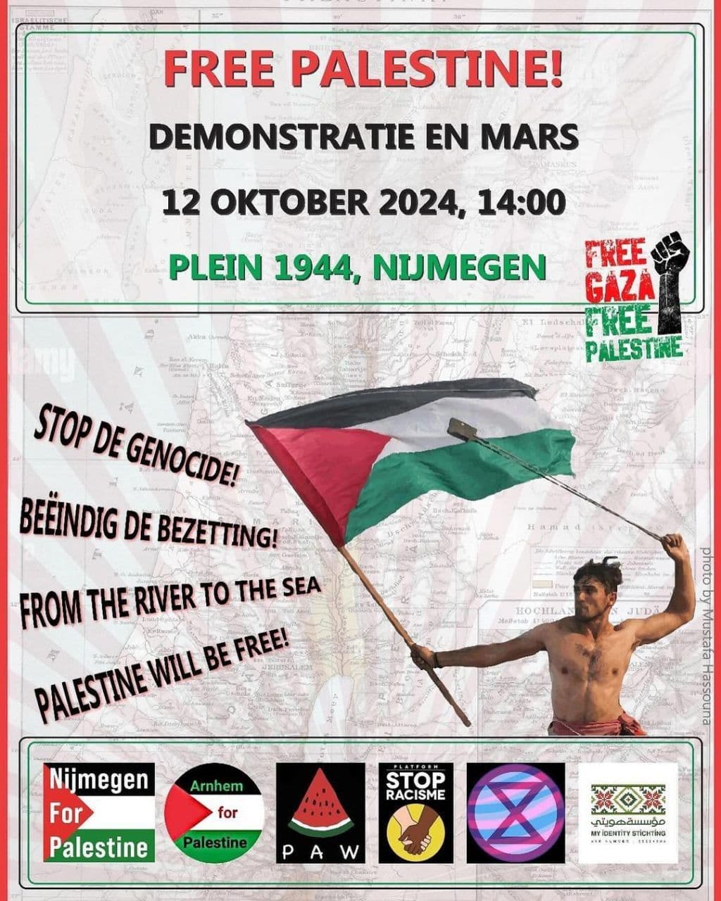 FREE PALESTINE! DEMONSTRATIE EN MARS