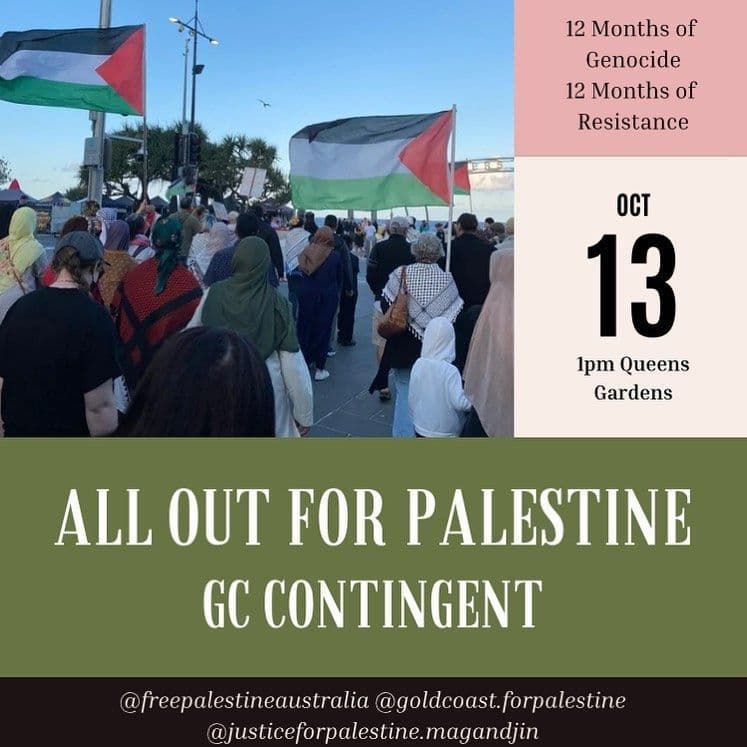 ALL OUT FOR PALESTINE GC CONTINGENT