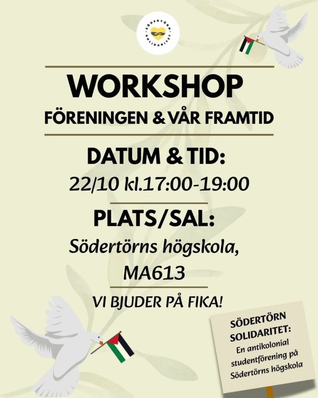WORKSHOP FÖRENINGEN & VÄR FRAMTID