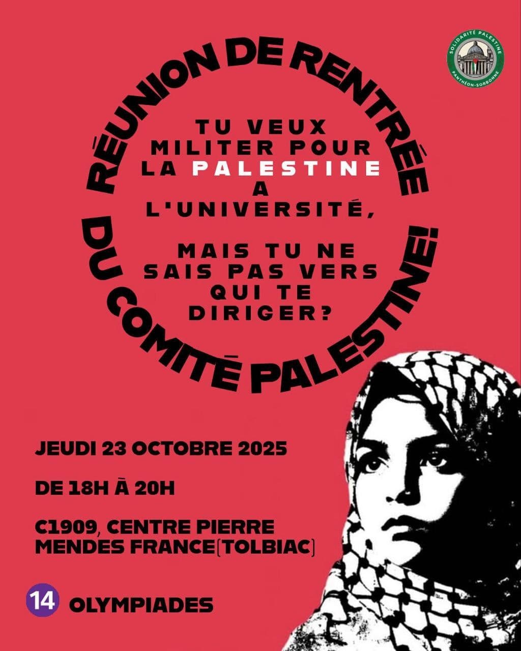 RÉUNION DE RENREE DU COMITE PALESITNE