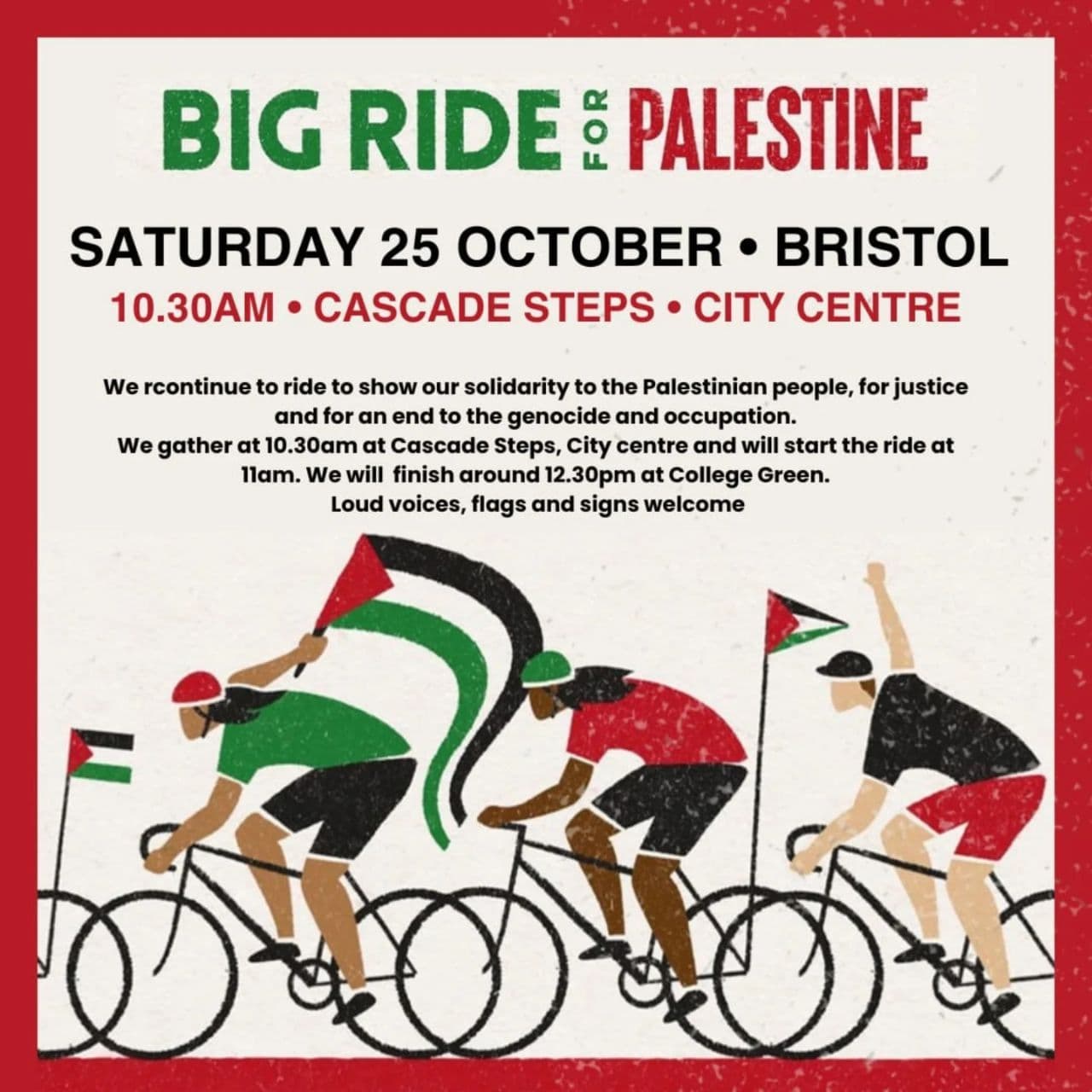 BIG RIDE FOR PALESTINE