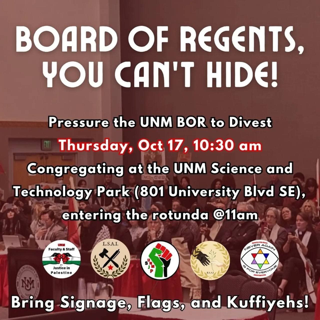 BOARD OF REGENTS, YOU CAN'T HIDE!