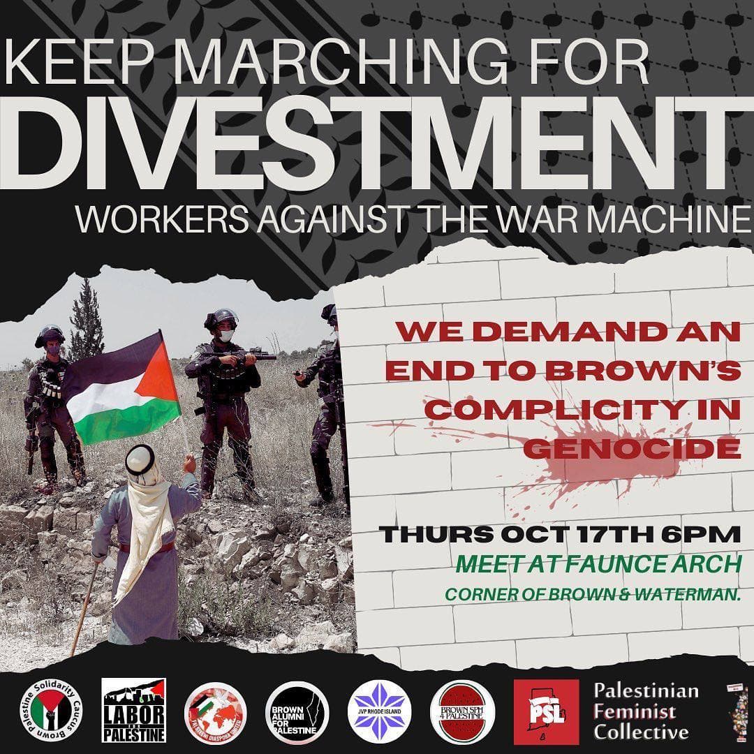 KEEP MARCHING FOR DIVESTMENT WORKERS AGAINST THE WAR MACHINE