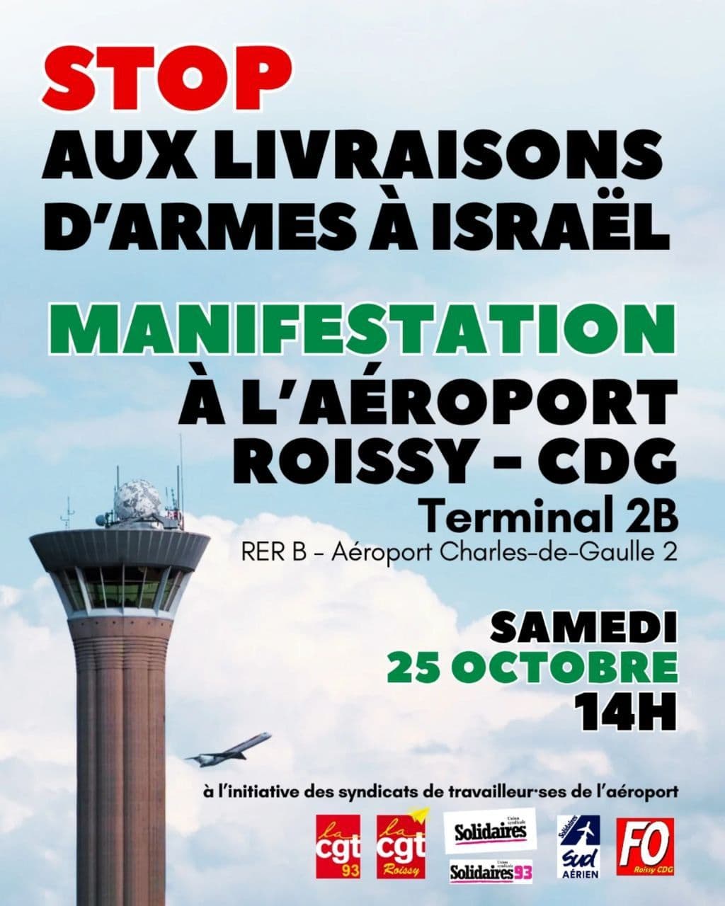 STOP AUX LIVRAISONS D'ARMES À ISRAËL