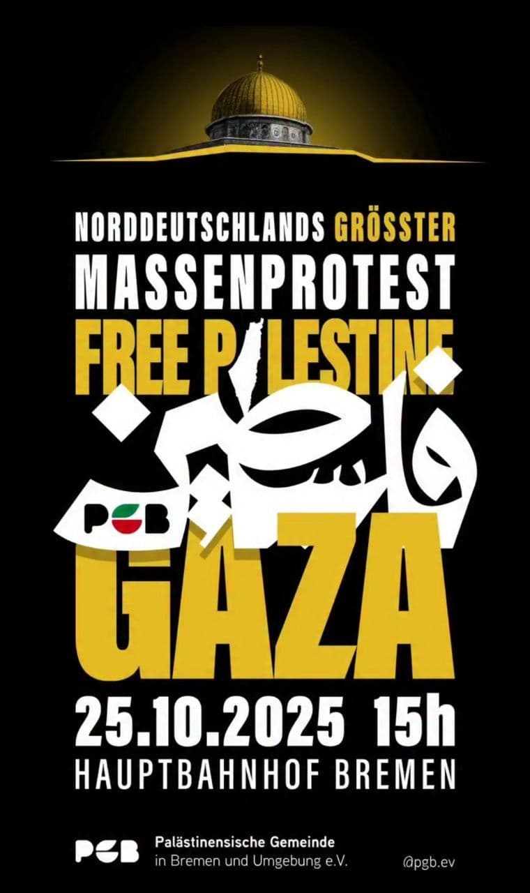 MASSENPROTEST FREE PALESTINE GAZA