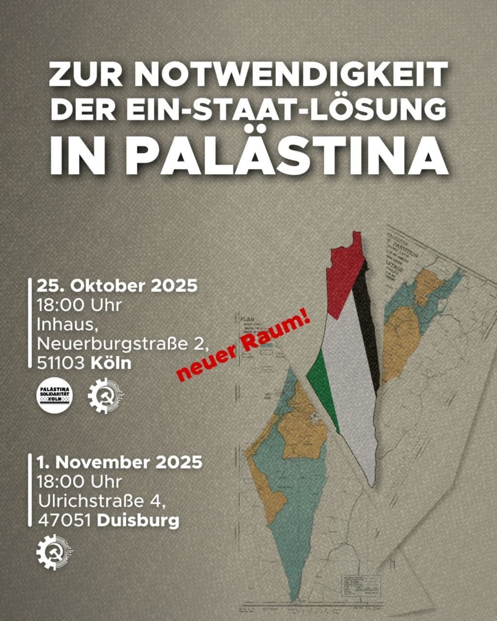 ZUR NOTWENDIGKEIT DER EIN-STAAT-LÖSUNG IN PALASTINA / Duisburg