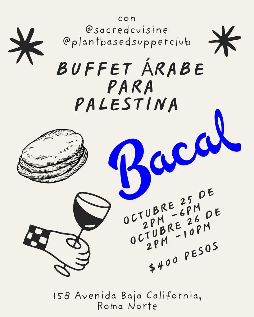 BUFFET ÁRABE PARA PALESTINA