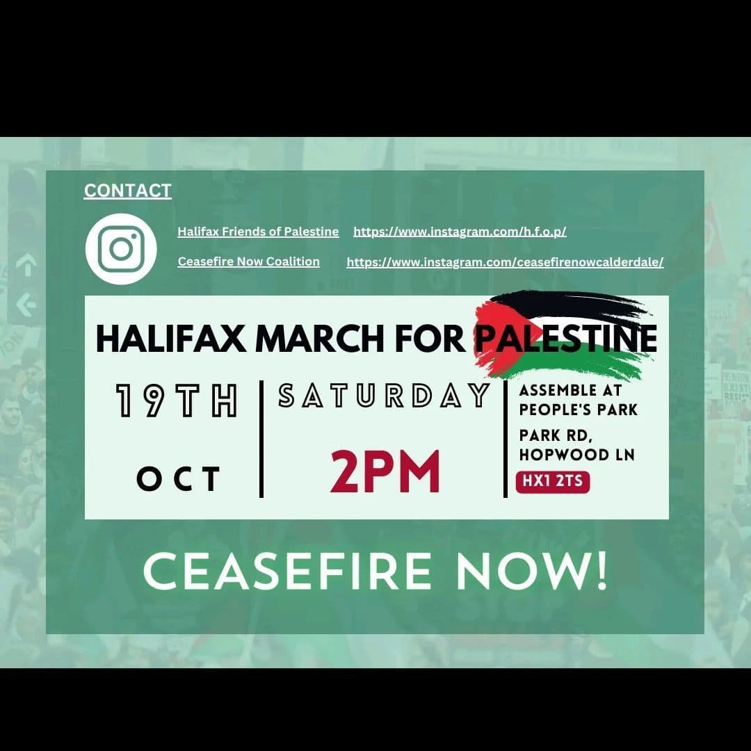 HALIFAX MARCH FOR PALESTINE