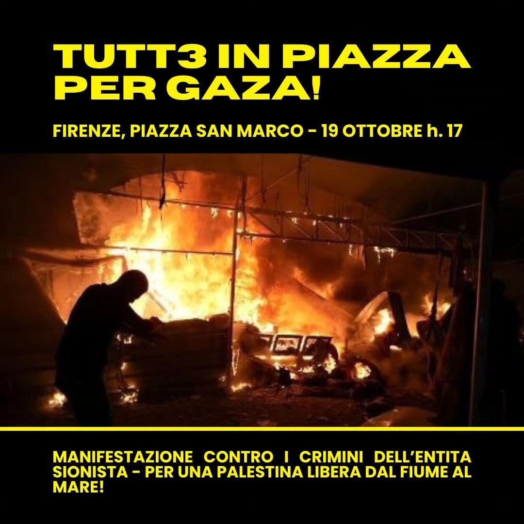 TUTT3 IN PIAZZA PER GAZA!