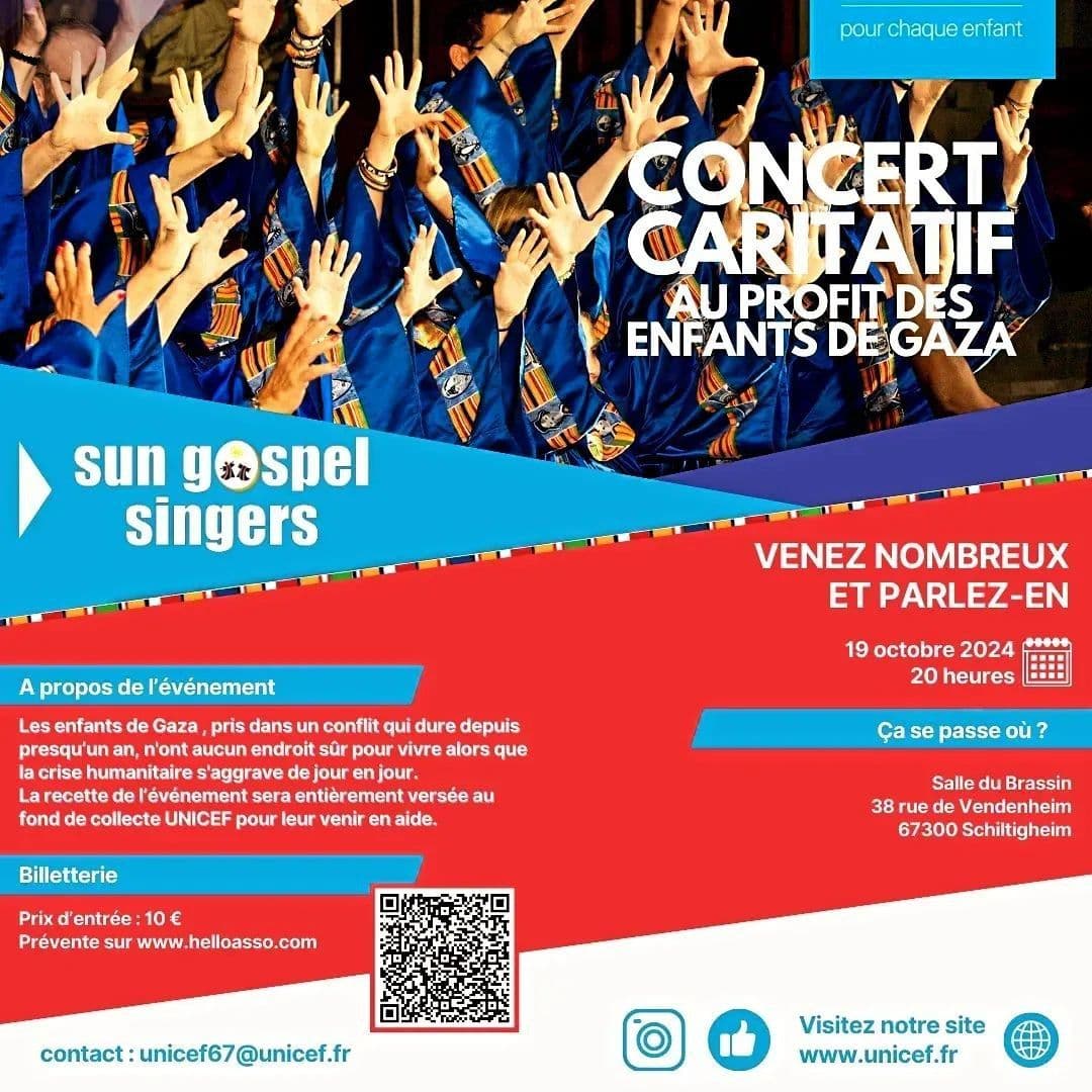 CONCERT CARITATIF AU PROFIT DES ENFANTS DE GAZA