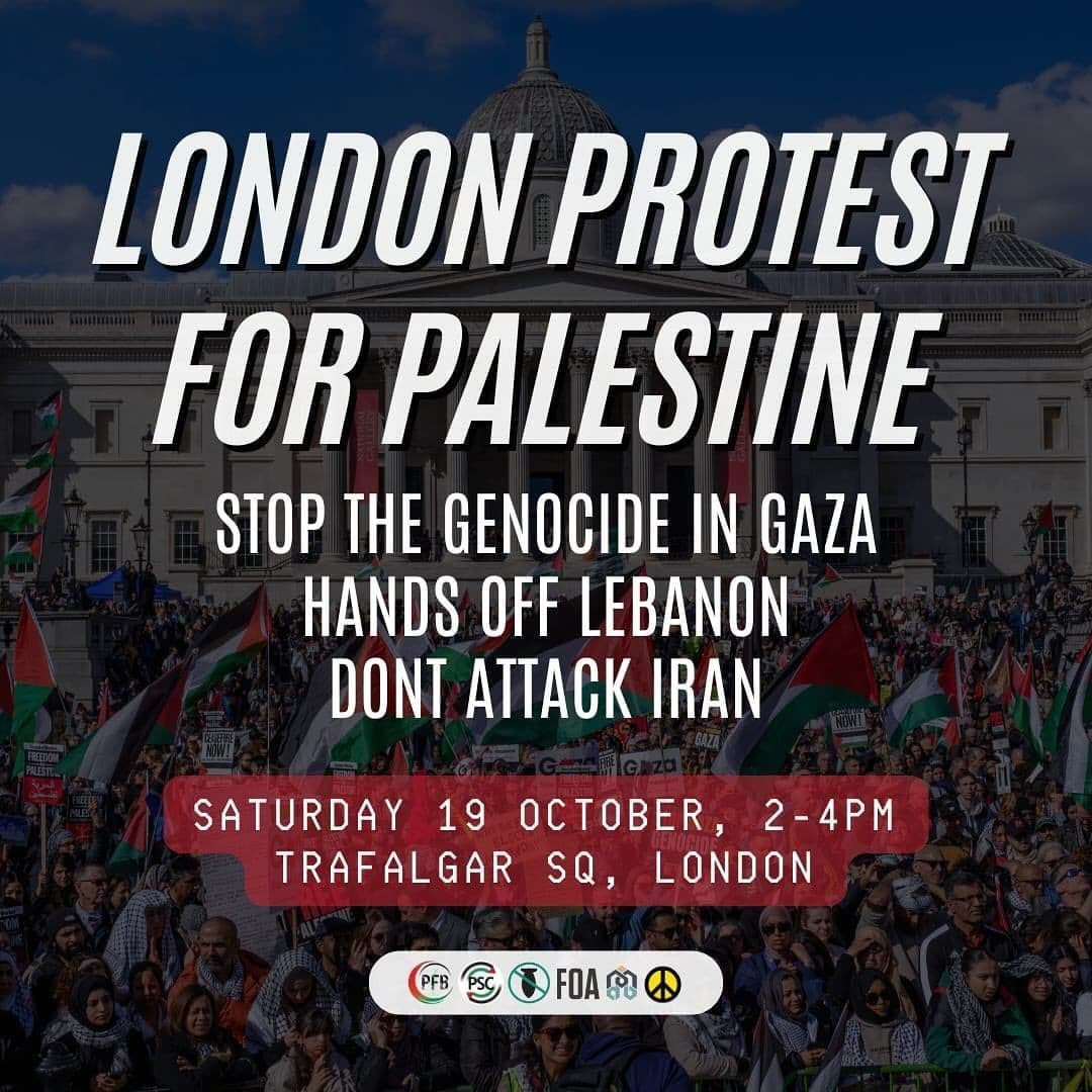 LONDON PROTEST FOR PALESTINE