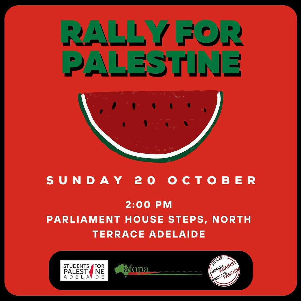 RALLY FOR PALESTINE