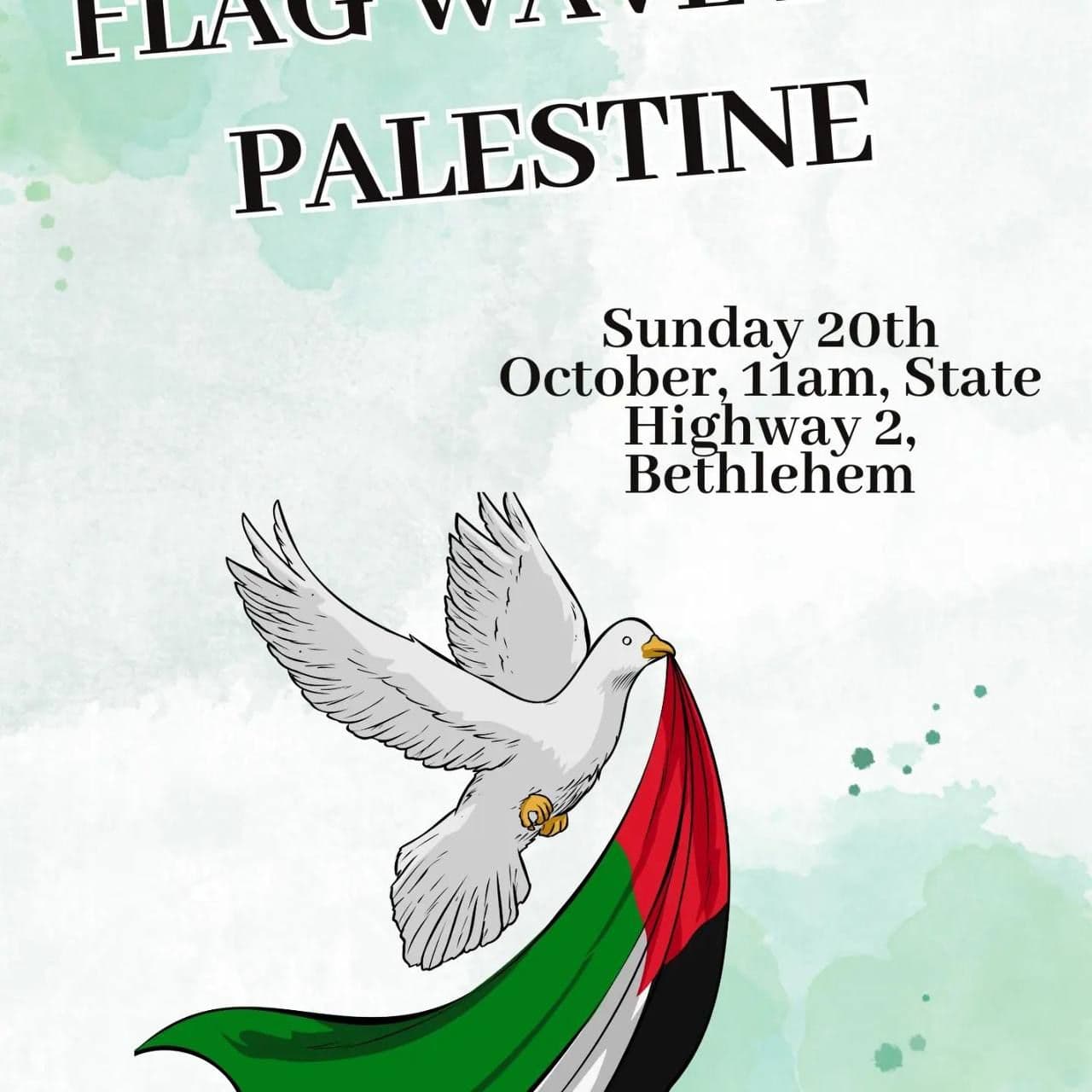 FLAG WAVE OF PALESTINE