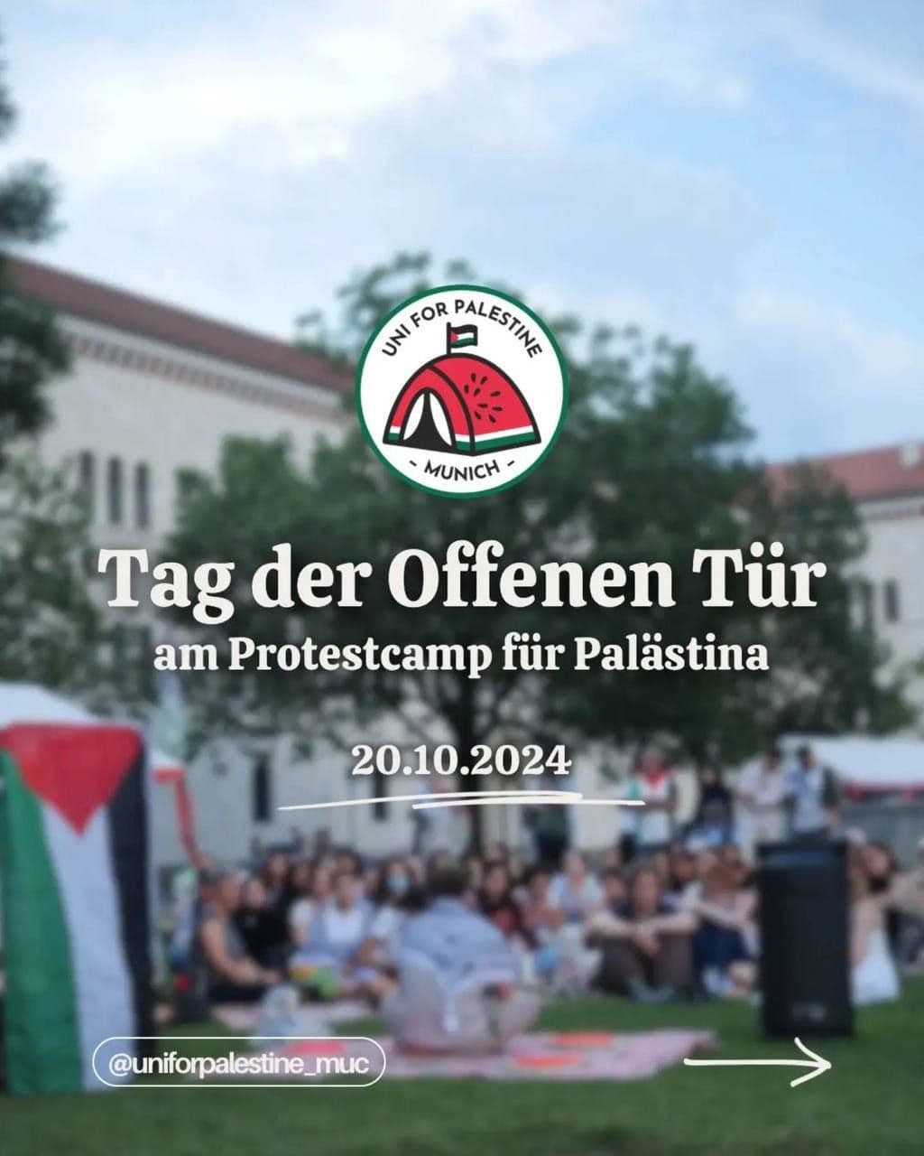 Tag der Offenen Tür am Protestcamp für Palästina