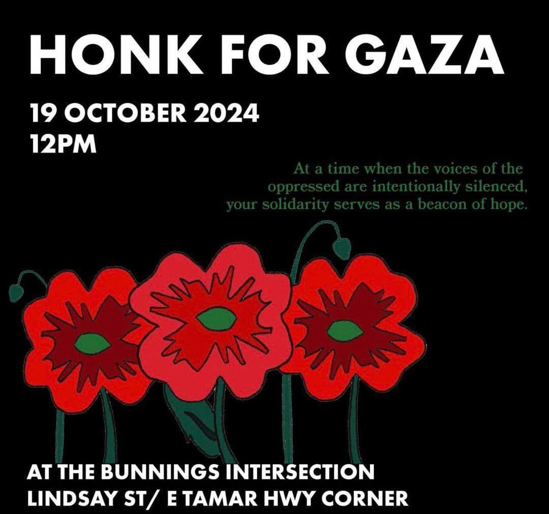 HONK FOR GAZA